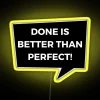 LED Perfectly Imperfect Quote Wall Decoration with RGB Color Options