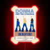 Vibrant RGB neon sign featuring Donna's iconic ABBA musical moment.