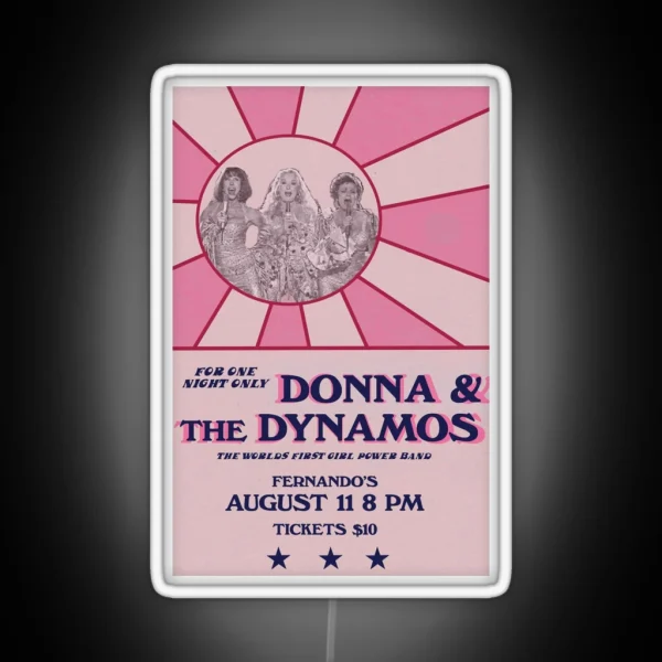 Donna And The Dynamos Poster RGB Neon Sign