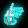 Neon Sign Humor Warning Lab Caution Cell Culture Media Drink