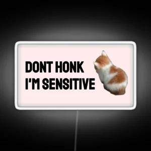 Dont Honk Im Sensitive RGB Neon Sign