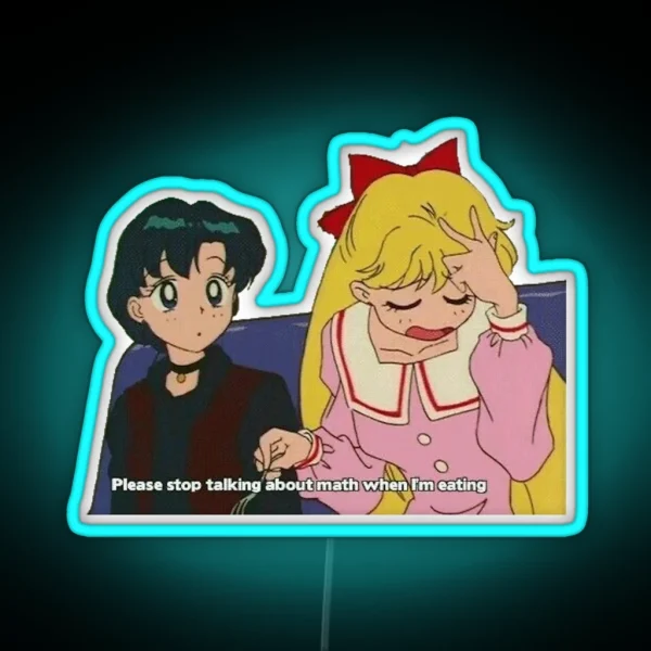 Dont Talk About Math Ai And Makoto RGB Neon Sign