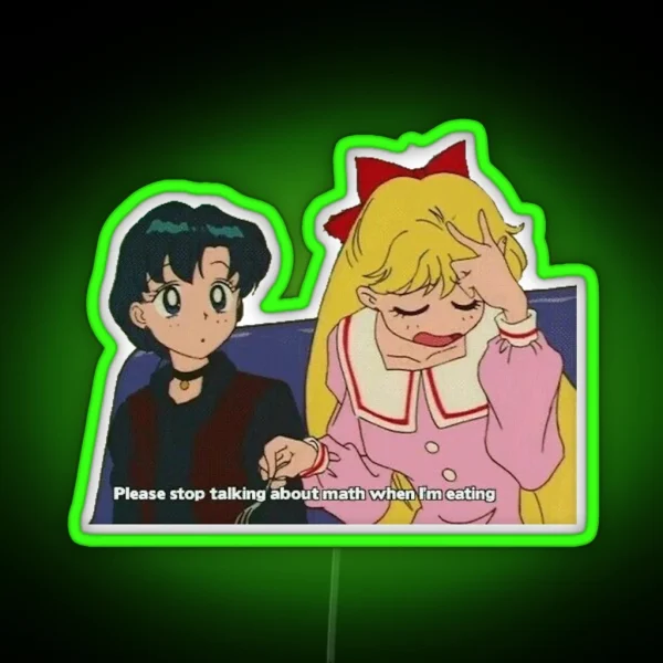 Dont Talk About Math Ai And Makoto RGB Neon Sign