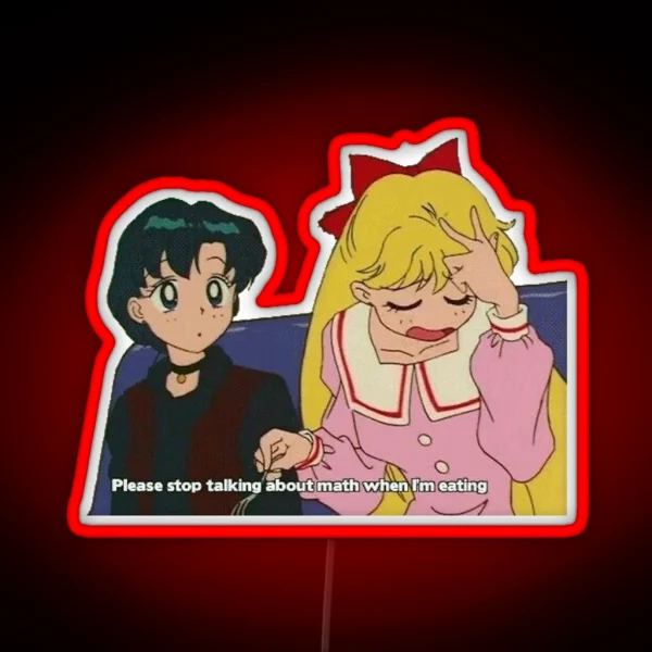 Dont Talk About Math Ai And Makoto RGB Neon Sign