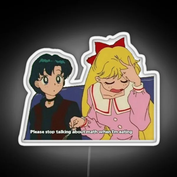Dont Talk About Math Ai And Makoto RGB Neon Sign