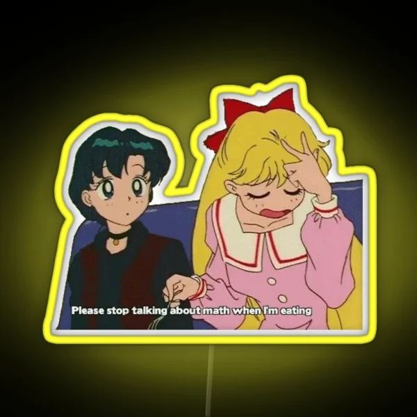 Dont Talk About Math Ai And Makoto RGB Neon Sign