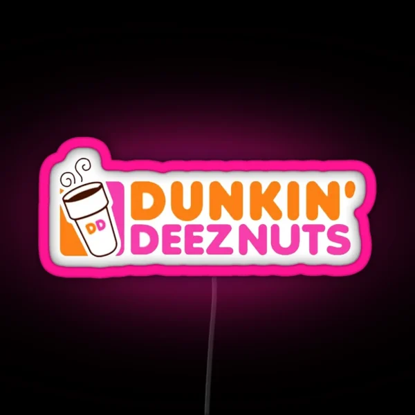 DONUTS DEEZ NUTS Led AND Led RGB Neon Sign