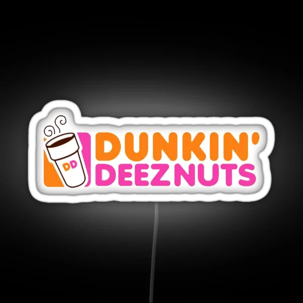 DONUTS DEEZ NUTS Led AND Led RGB Neon Sign