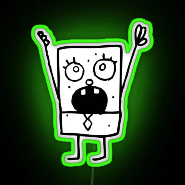 Doodle Bob Spongebob Led RGB Neon Sign