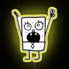 Vibrant Personalized Neon RGB Sign with Customizable SpongeBob SquarePants Design