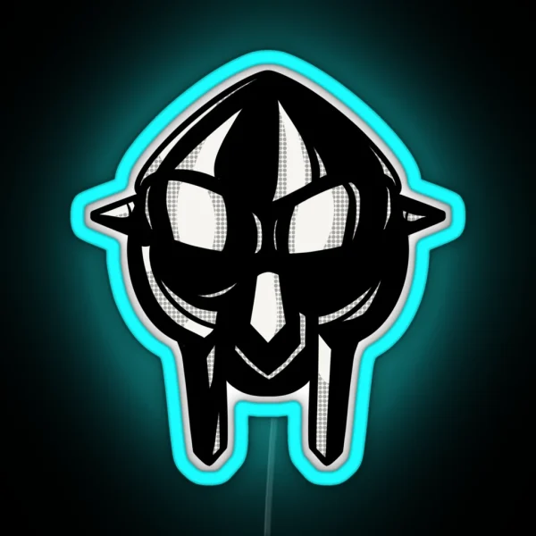 DOOM Mask RGB Neon Sign