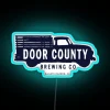 Door County Brewing Company Logo RGB Neon Sign Illumination Artwork