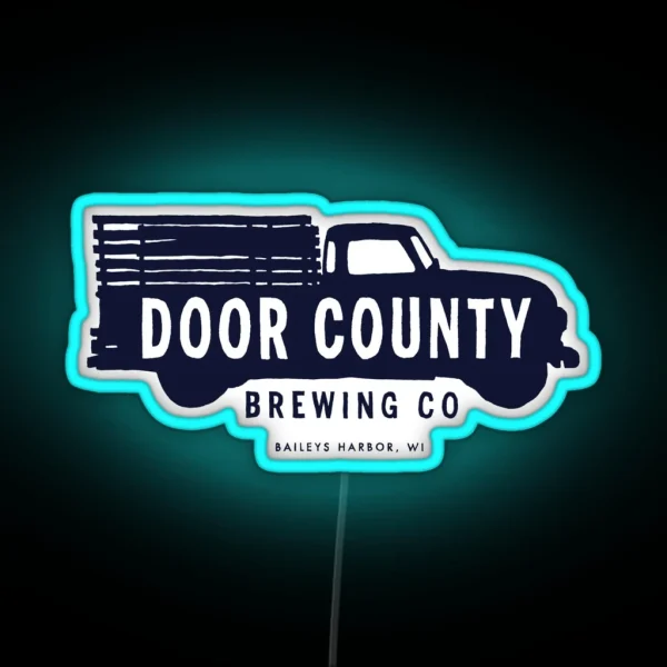 Door County Brewing Company Logo RGB Neon Sign