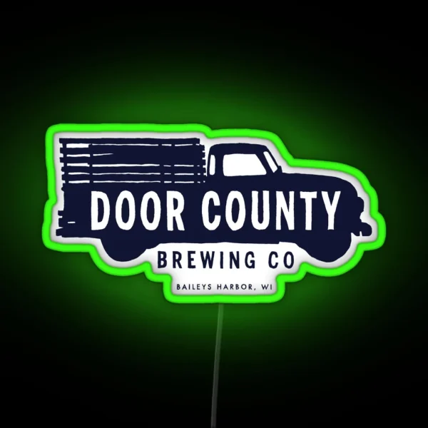 Door County Brewing Company Logo RGB Neon Sign