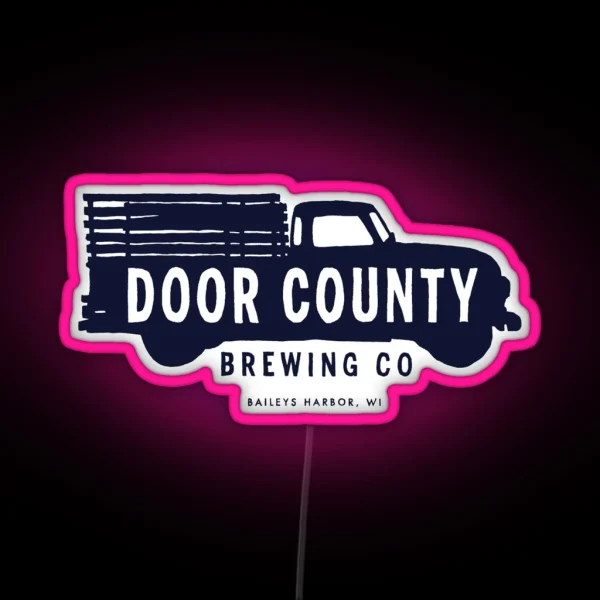 Door County Brewing Company Logo RGB Neon Sign