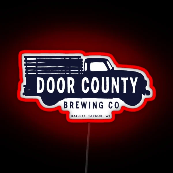 Door County Brewing Company Logo RGB Neon Sign