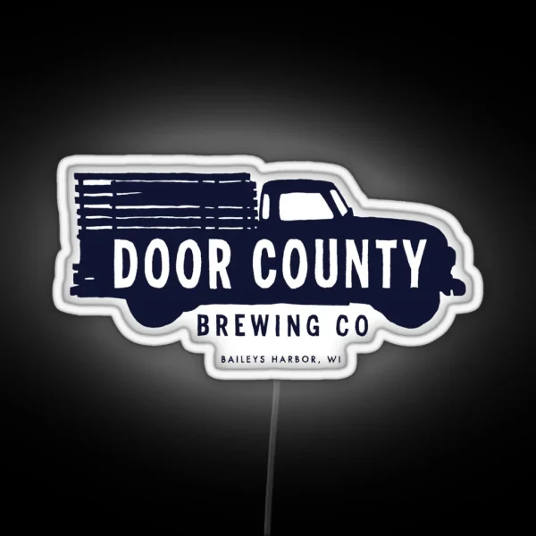 Door County Brewing Company Logo RGB Neon Sign