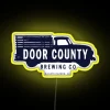 Customizable LED door number signs with vibrant color options available