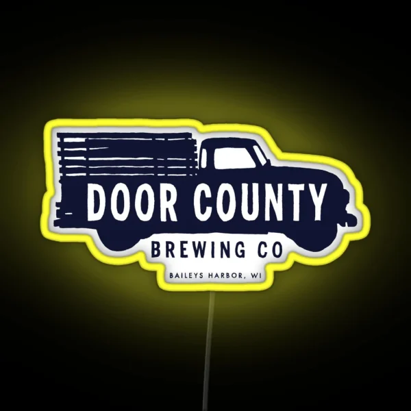 Door County Brewing Company Logo RGB Neon Sign