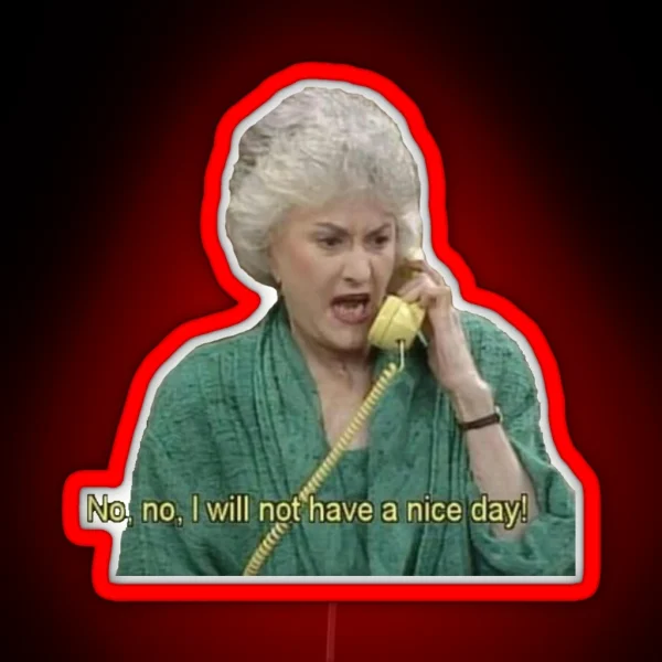 Dorothy Zbornak The Golden Girls RGB Neon Sign
