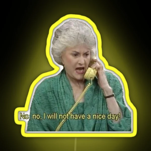 Dorothy Zbornak The Golden Girls RGB Neon Sign