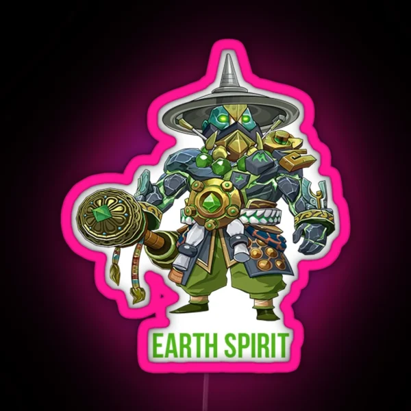 Dota 2 EARTH SPIRIT RGB Neon Sign