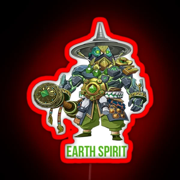 Dota 2 EARTH SPIRIT RGB Neon Sign