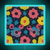 Dotted delight with playful pattern illustration in vibrant RGB neon.