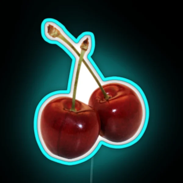 Double Cherry RGB Neon Sign