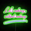 Bold Neon Makeup-Free Beauty Statement Home Decor Accent Lighting Fixture