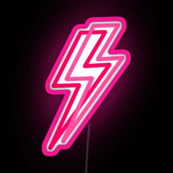 Double Lightning Bolt RGB Neon Sign