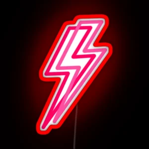 Double Lightning Bolt RGB Neon Sign