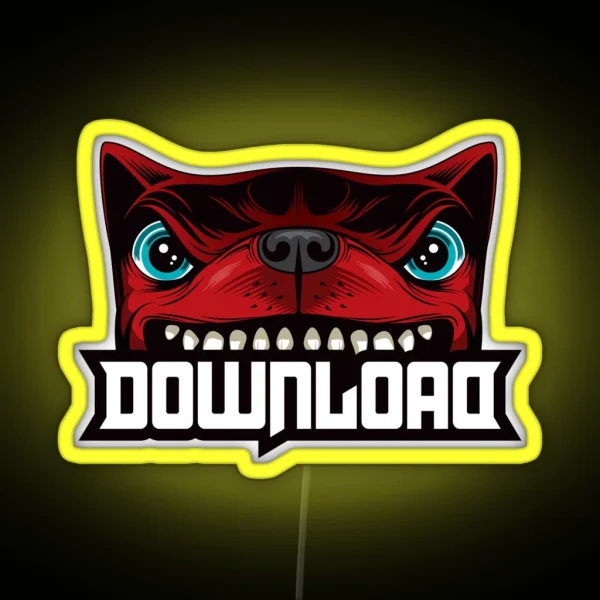 Download Festival Logo RGB Neon Sign