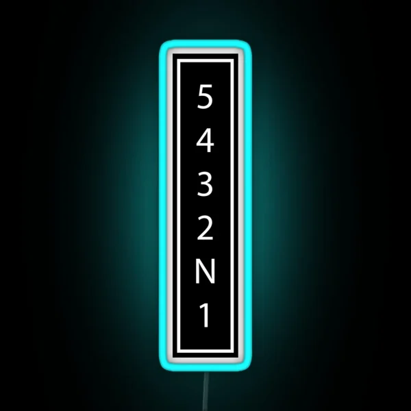 Downshift2 RGB Neon Sign