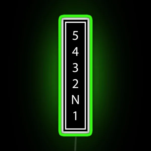 Downshift2 RGB Neon Sign