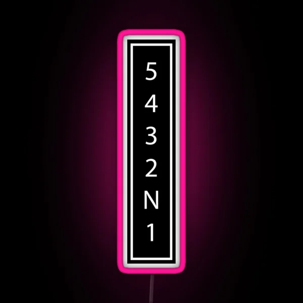 Downshift2 RGB Neon Sign