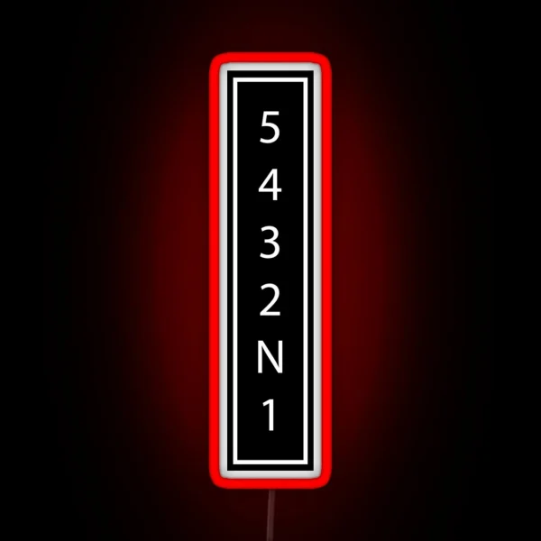 Downshift2 RGB Neon Sign