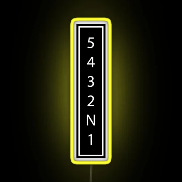 Downshift2 RGB Neon Sign