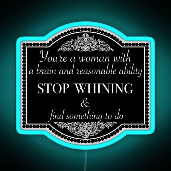 Downton Abbey Quote RGB Neon Sign