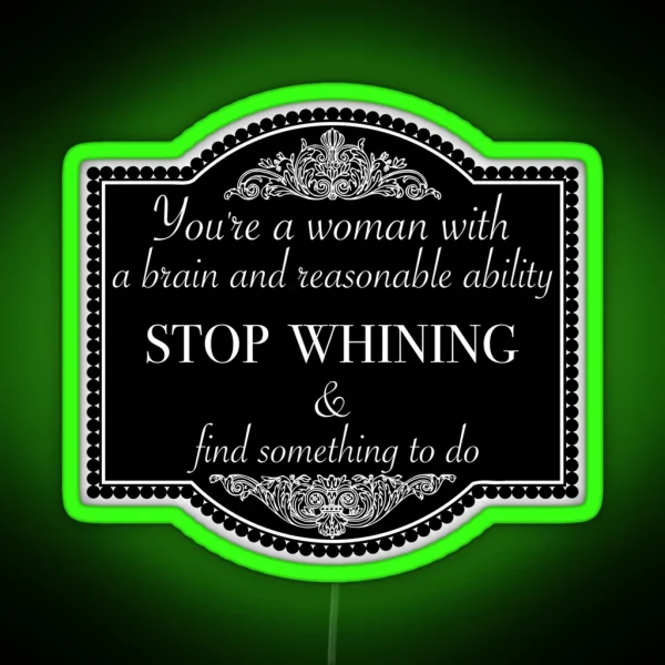 Downton Abbey Quote RGB Neon Sign