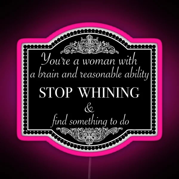 Downton Abbey Quote RGB Neon Sign