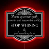 Vintage-inspired neon quote from beloved British period drama Downton Abbey
