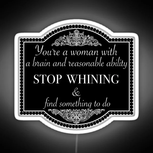 Downton Abbey Quote RGB Neon Sign