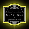 Vintage inspired Downton Abbey quote LED sign with colorful neon lighting.