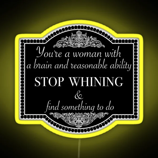 Downton Abbey Quote RGB Neon Sign