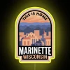 Customizable RGB Neon Sign Illuminates Downtown Marinette's Unique Small Town Charm