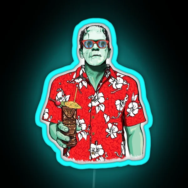 Dr Frankenstein S Tiki Monster RGB Neon Sign