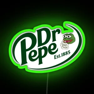 Dr Pepe RGB Neon Sign