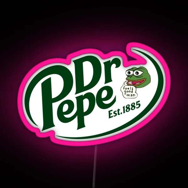 Dr Pepe RGB Neon Sign