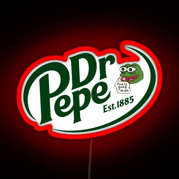 Dr Pepe RGB Neon Sign